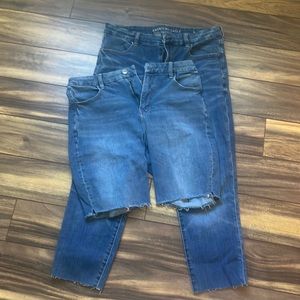 American eagle short and cropped jeans bundle size 14